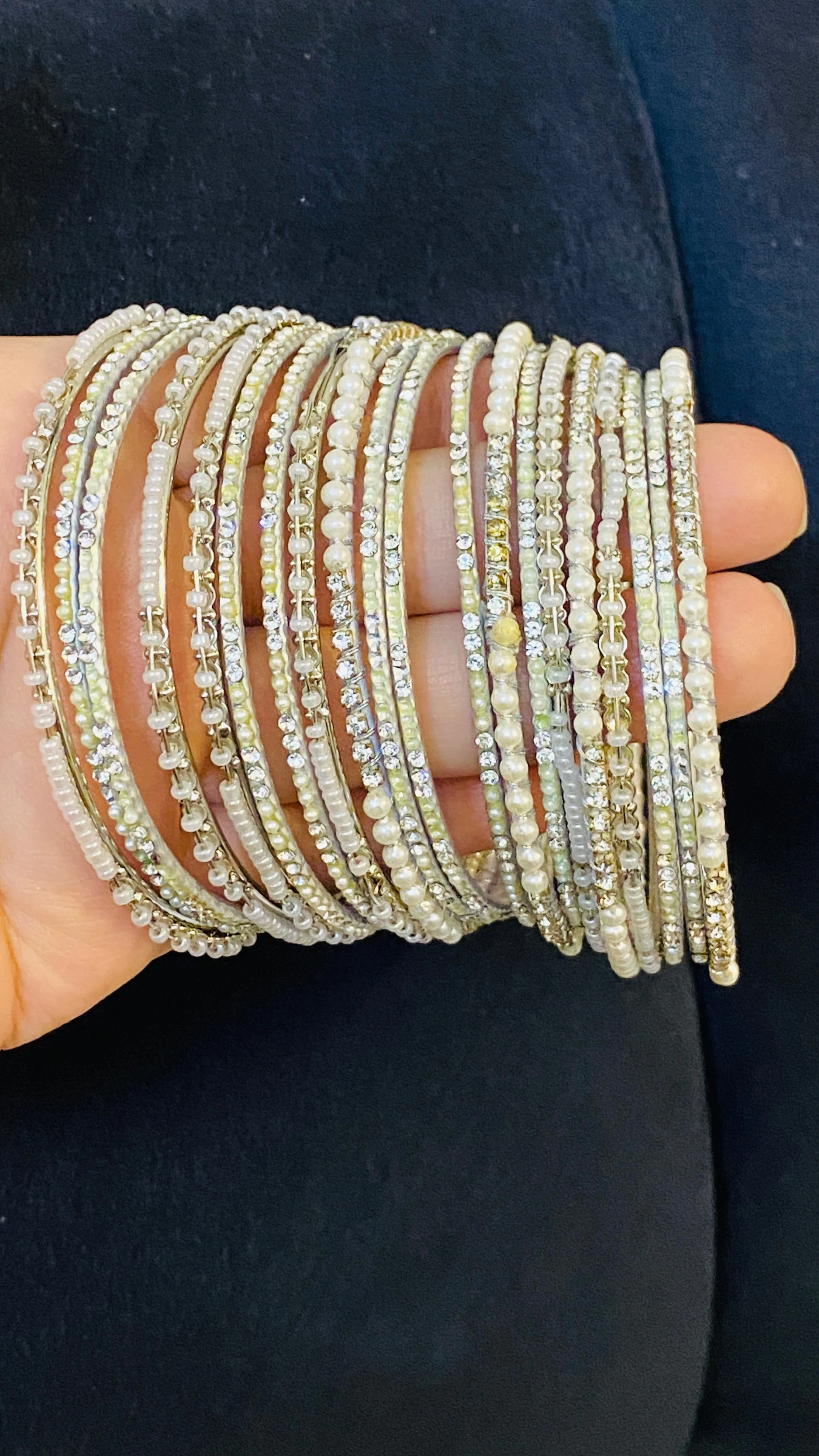 Unique White Bangles