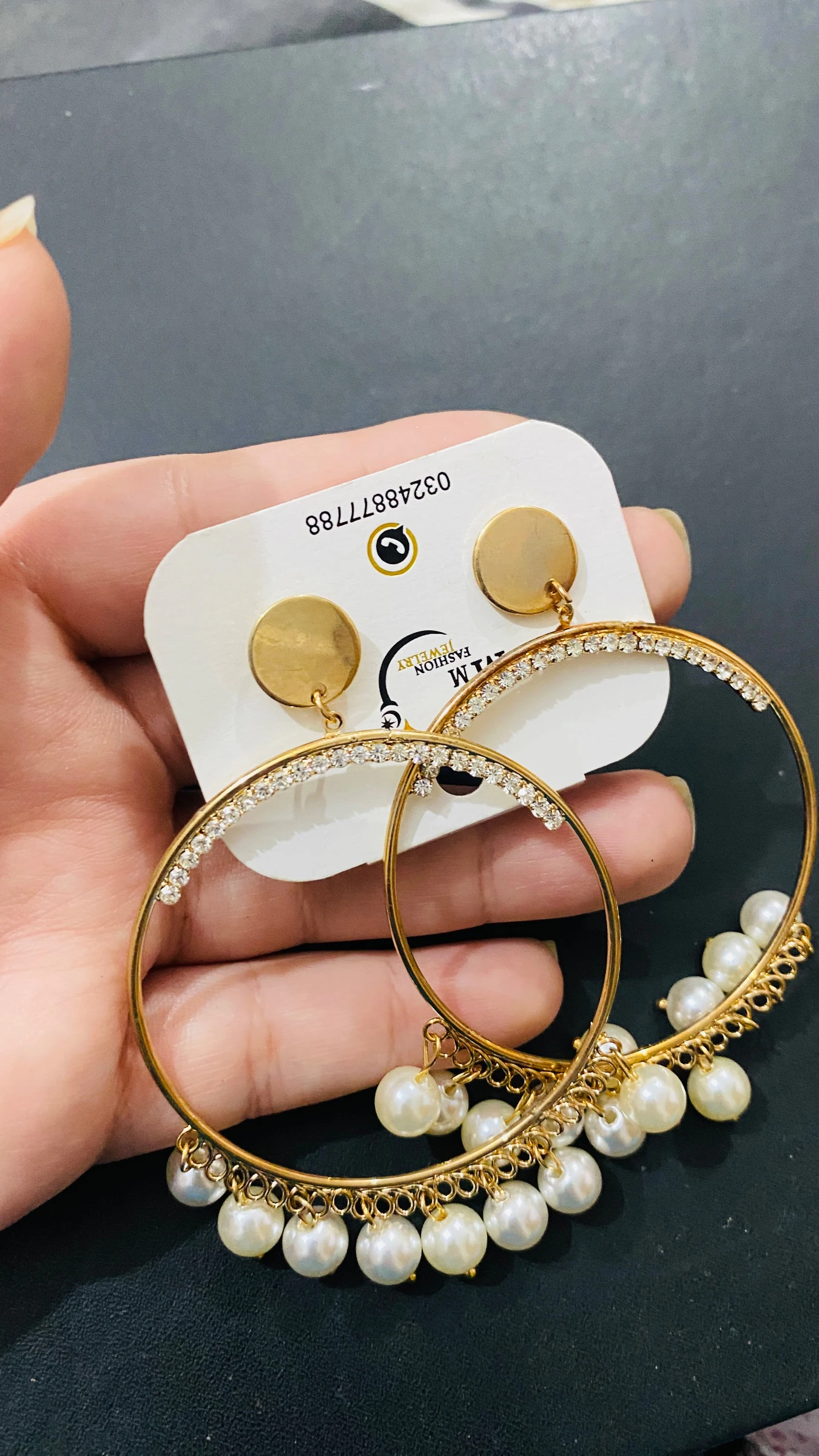 Hoop style earrings