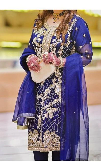 Royal blue dress
