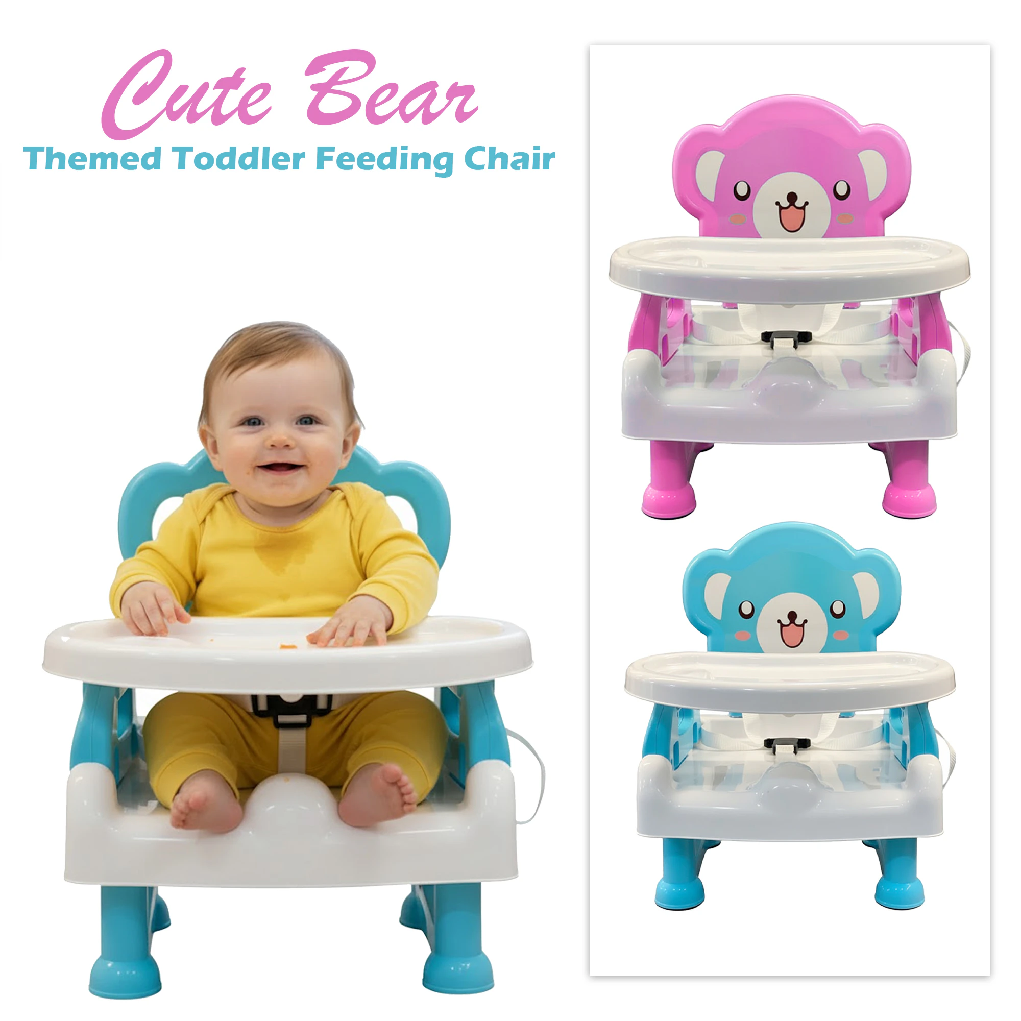 Foldable Baby Booster Dining Chair – Multifunctional Toddler Feeding & Health Ca