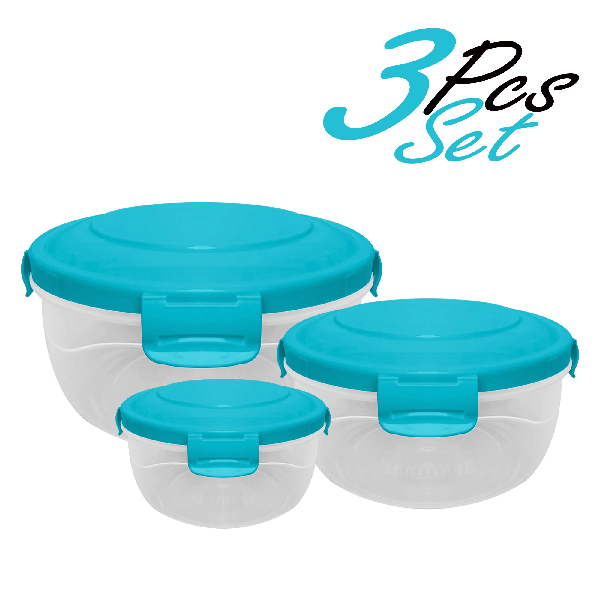 Store & Seal Airtight Food Storage Containers – 3 Pcs Leak-Proof Kitchen Storage