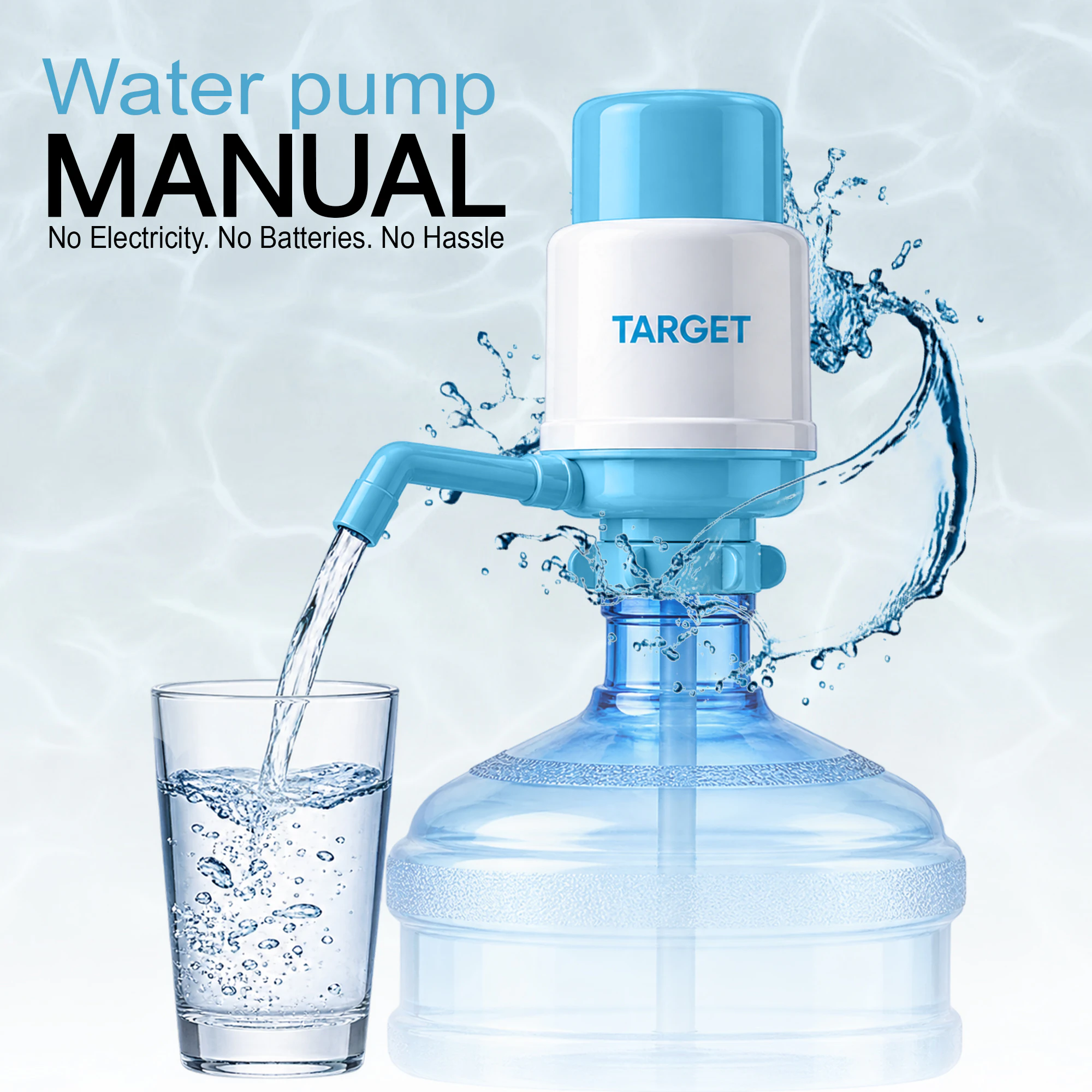 Jumbo Manual Hand Press Water Dispenser Pump for 19 Liter Bottle