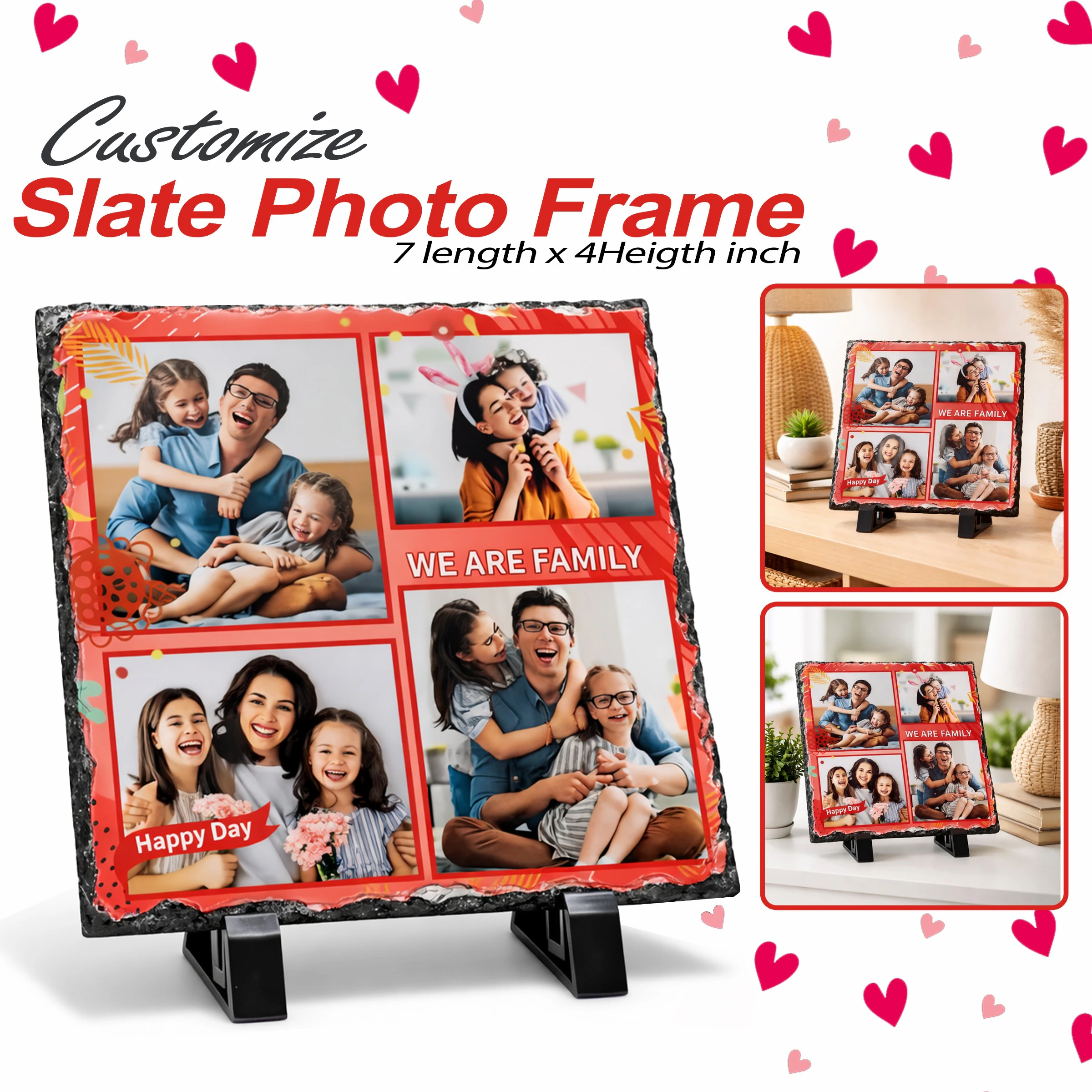 Personalized Photo Frame 7x4 Inch – Desk & Wall Display | Perfect Gift for Event