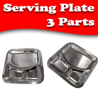 10×10 Inch Stainless Steel – Premium Food Serving Tray